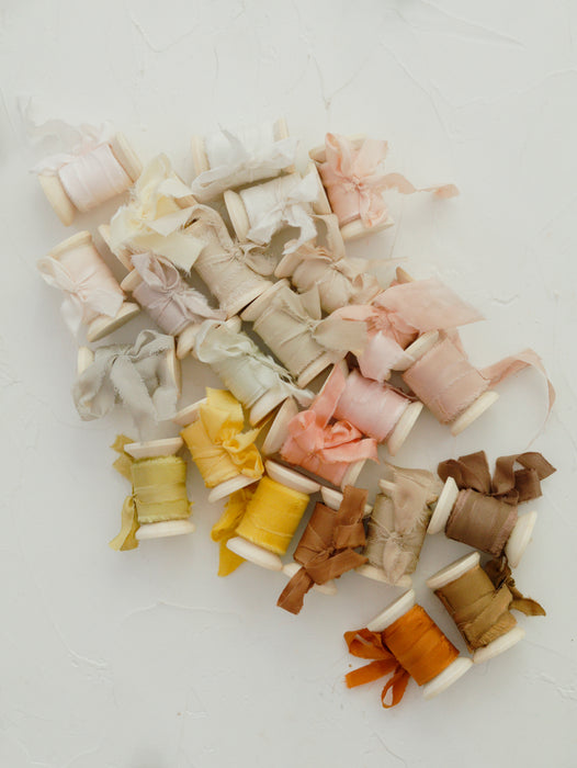Silk Ribbon: Hand Dyed Ribbon for Event Decor and Stationery