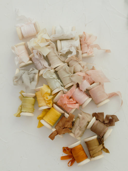 Silk Ribbon: Hand Dyed Ribbon for Event Decor and Stationery