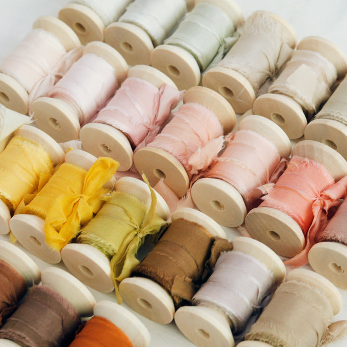 Silk Ribbon: Hand Dyed Ribbon for Event Decor and Stationery