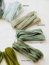 6 mm 1/4 inch HAND DYED thin velvet ribbon with finished edge - velvet ribbon for crafts and DIY projects gift wrapping decor dolls making