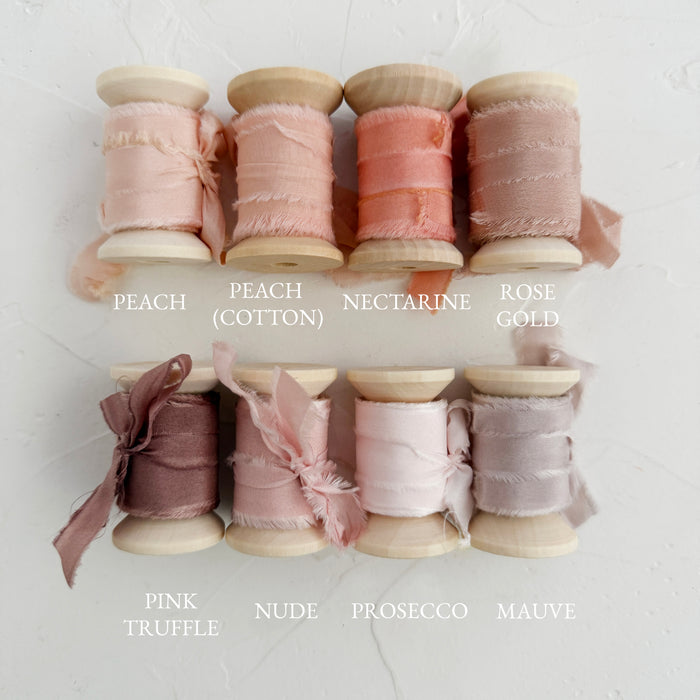 Silk Ribbon: Hand Dyed Ribbon for Event Decor and Stationery