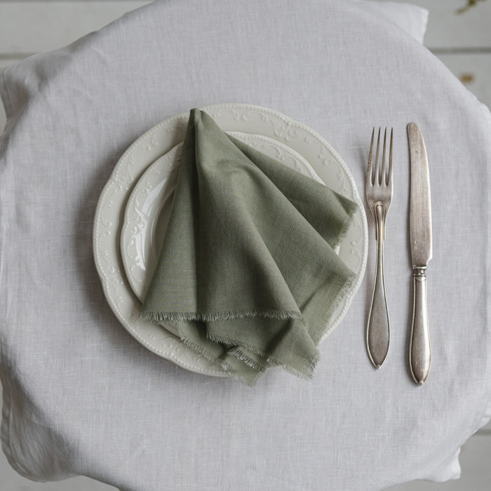 Cotton Napkins - SAGE GREEN