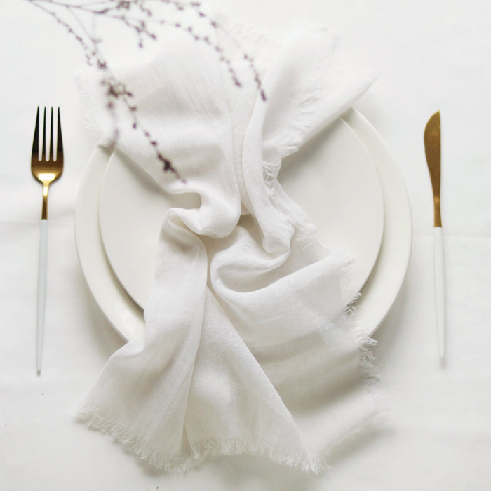 Gauze cotton napkins -Ivory