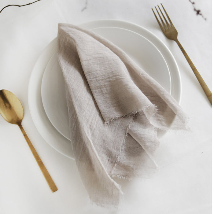 Gauze cotton napkins -Antique Nude