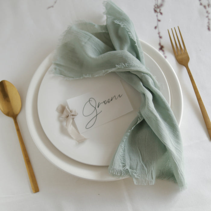 Gauze cotton napkins - Seaglass