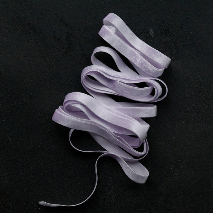 1/2'' Velvet ribbon with processed edges - Wisteria